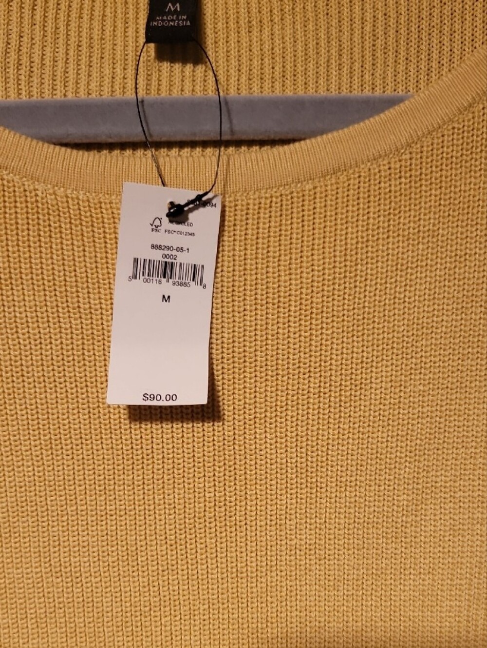 Banana Republic Yellow Crewneck Sweater - Picture 3 of 4